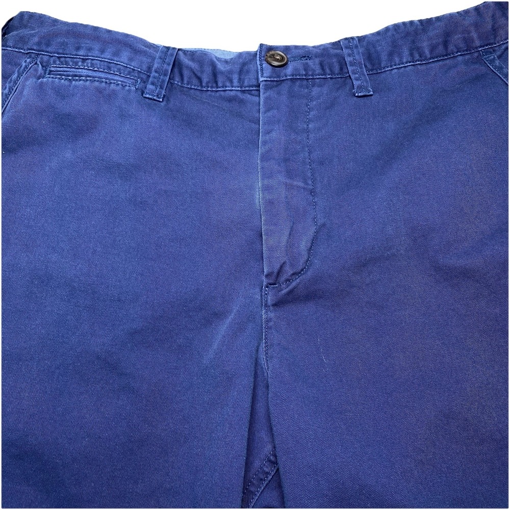 Polo Ralph Lauren Chino Shorts 32 (33x9) Relaxed Fit Flat Front Navy Faded